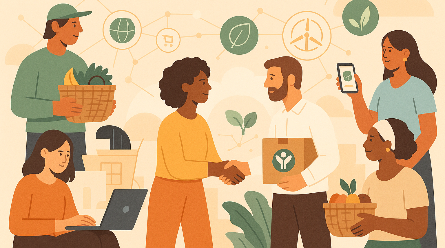 une image pour expliquer, à propos de nous (une marketplace à impact)