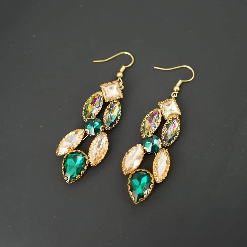 Boucles d'oreilles vert
