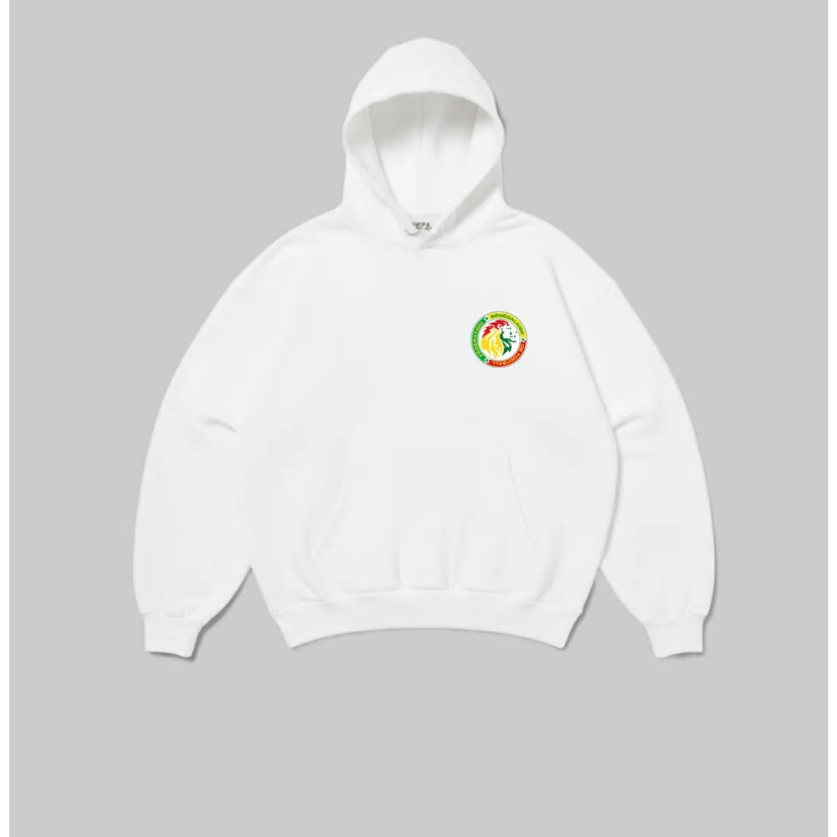 Hoodie Sénégal Blanc Unisexe – Sweat à Capuche Sport &amp; Supporter Tendance