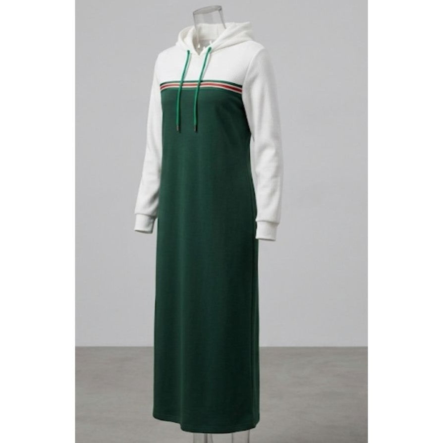 Diallabé à capuche unisexe color block confortable coton élégant