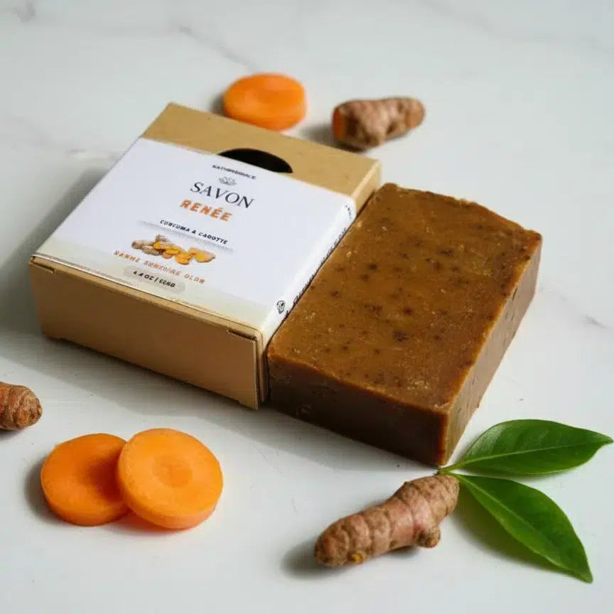 savon curcuma éclat naturel anti-taches pour peau radieuse