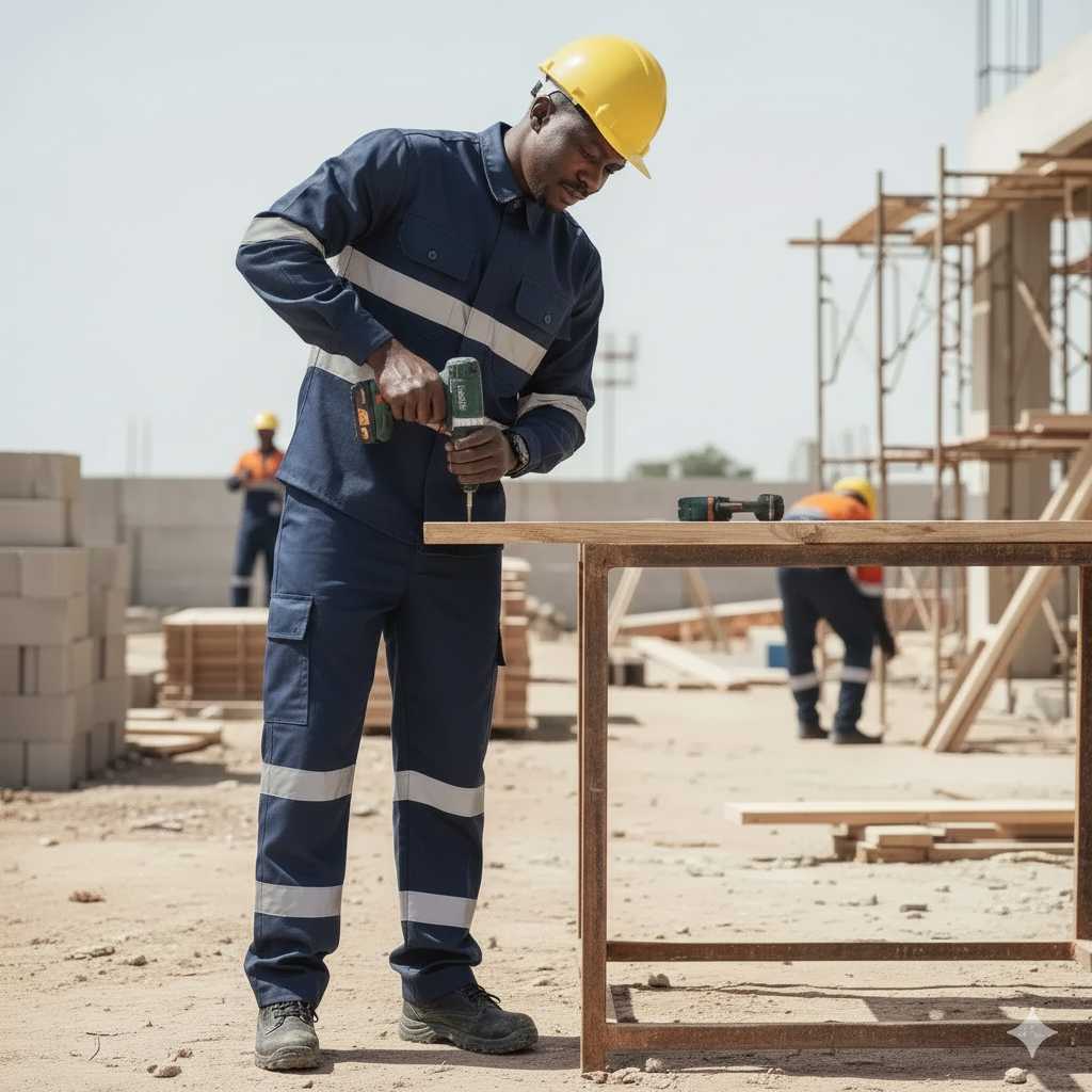 Tenue de travail haute visibilité homme – vêtement professionnel sécurité chantier