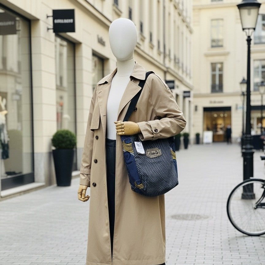 Sac Cabas Denim Wax Éco-Responsable - Élégance éthique et durable