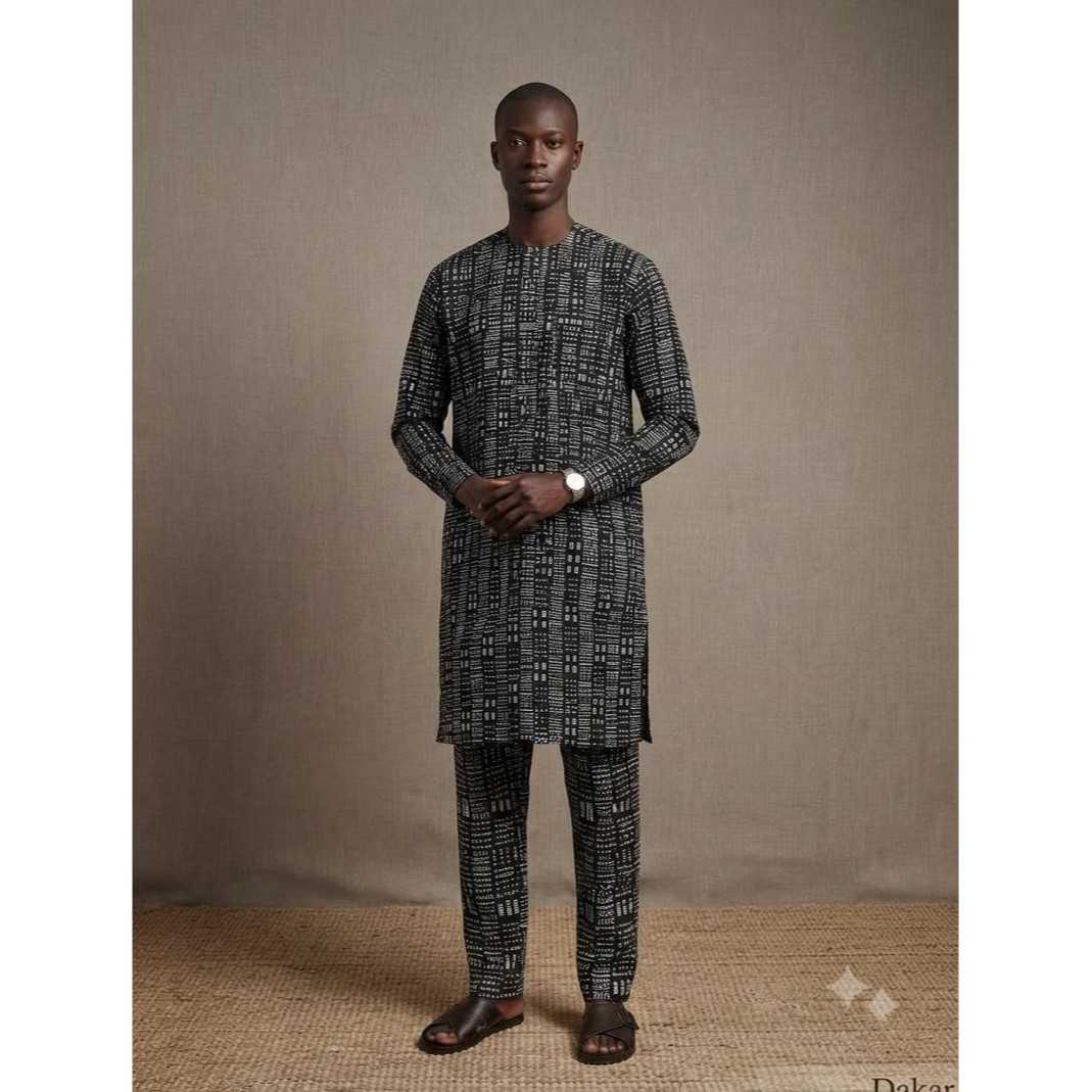Ensembles homme tissu wax léger très confortable