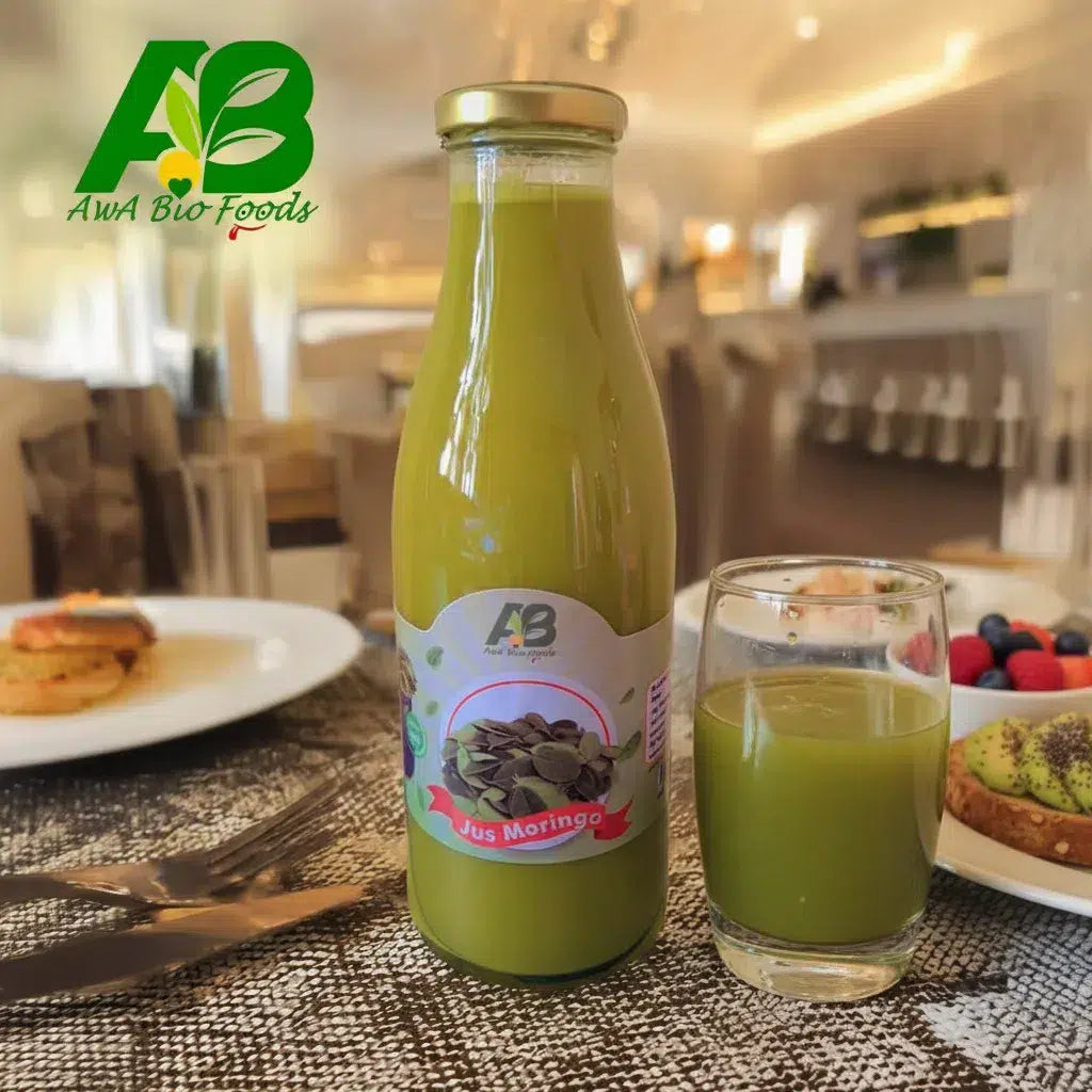 Jus Moringa Bio 1L – Vitalité, Antioxydants et Immunité en Bouteille Verre