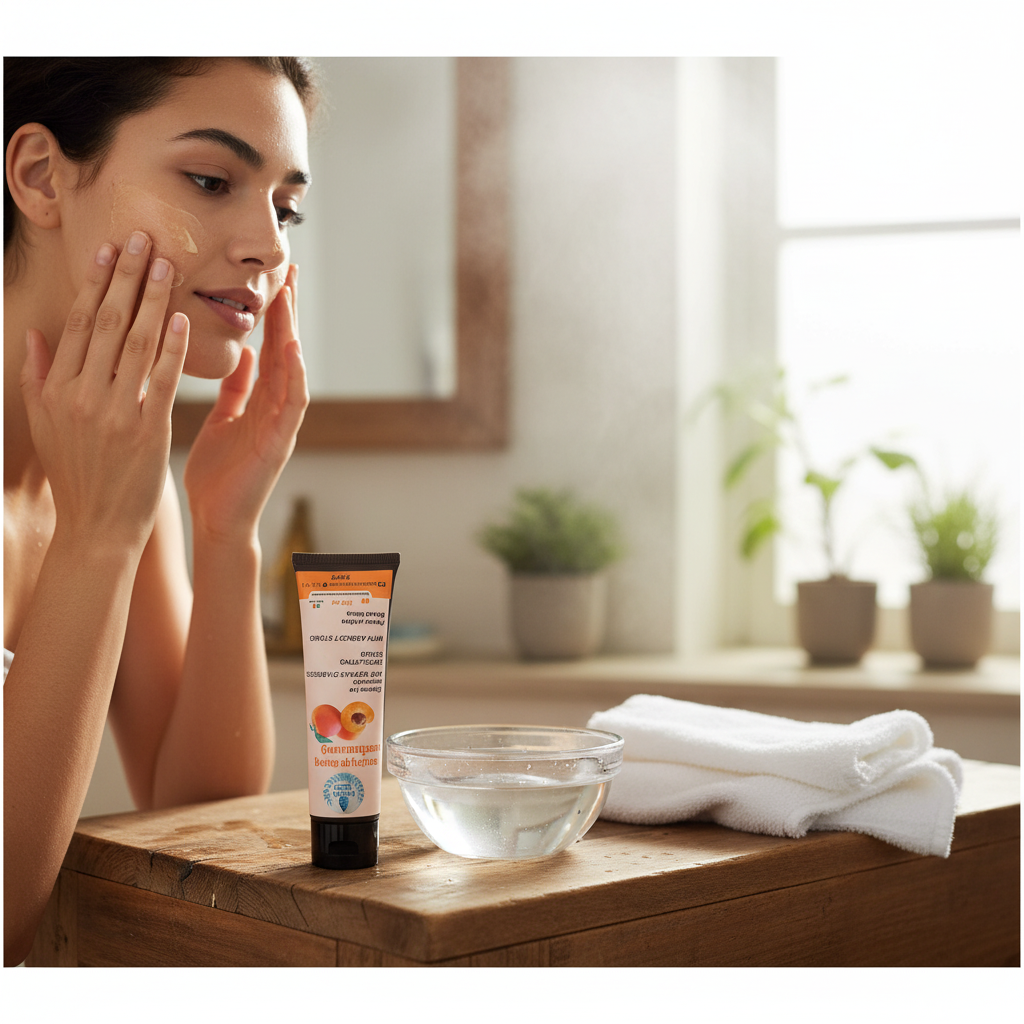 Gommage Visage Abricot Vegan - Éclat et Douceur Naturelle 100 ml - Enrichi en Extraits Naturels