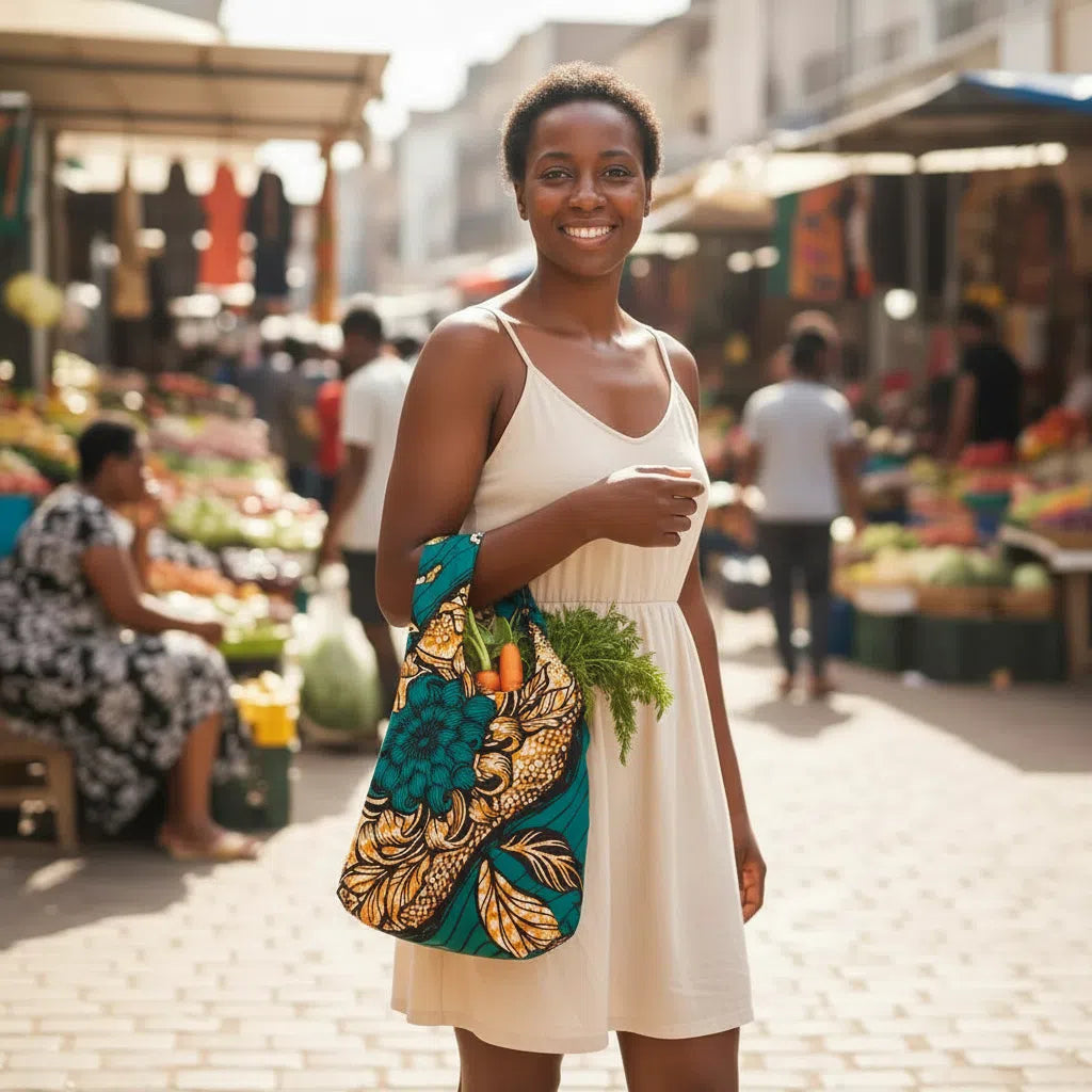 Sac Dagana Réversible en Wax Éco-Chic - Élégance Durable