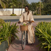 Kaftan Beige Lin Naturel - Élégance et Confort Intemporels