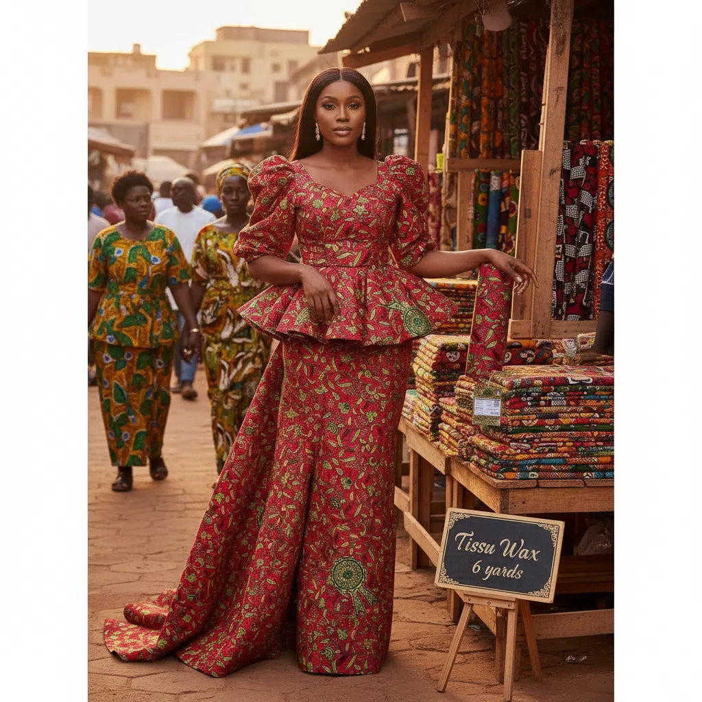 Tissu Wax Ankara Premium - Éclat Culturel