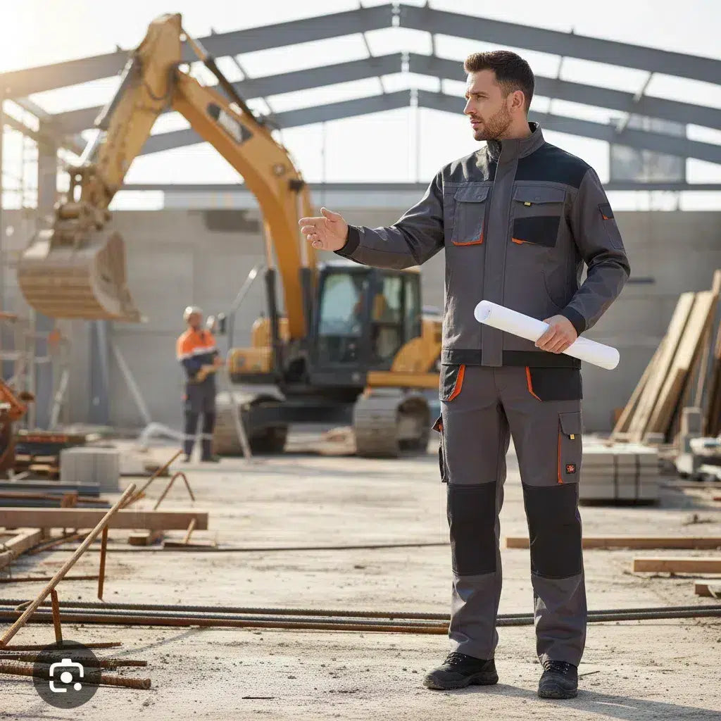 Tenue de Travail Ergonomique Gris Noir - Confort et Style Pro