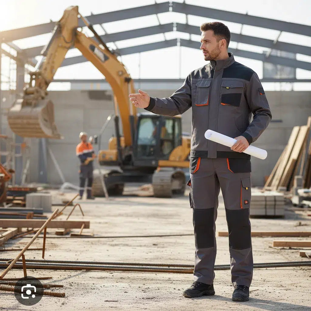 Tenue de Travail Ergonomique Gris Noir - Confort et Style Pro