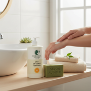 Gamme corporelle naturelle Teranga : routine glow up, savons & lait hydratant