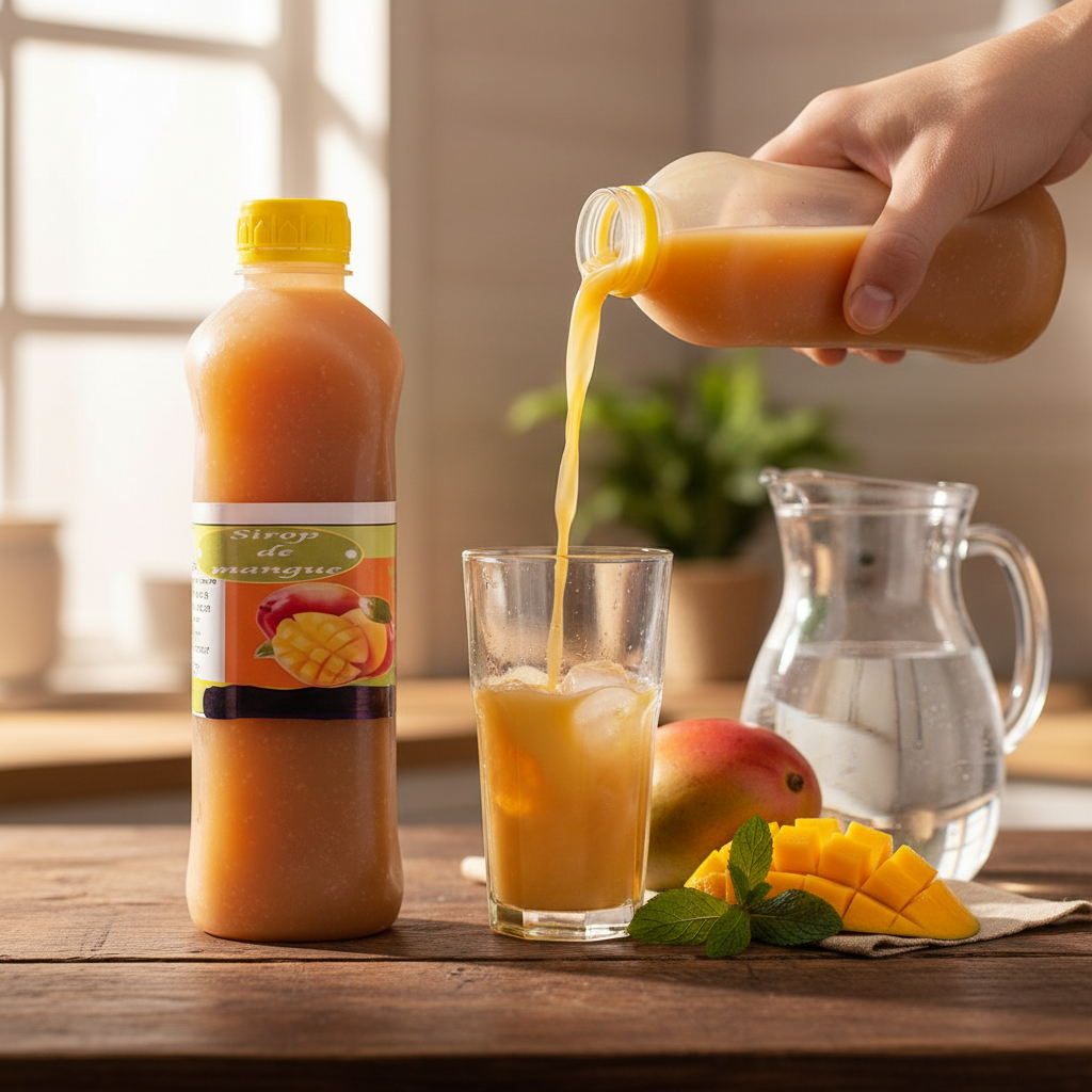 Sirop de Mangue Exotique Sans Conservateur (1L)