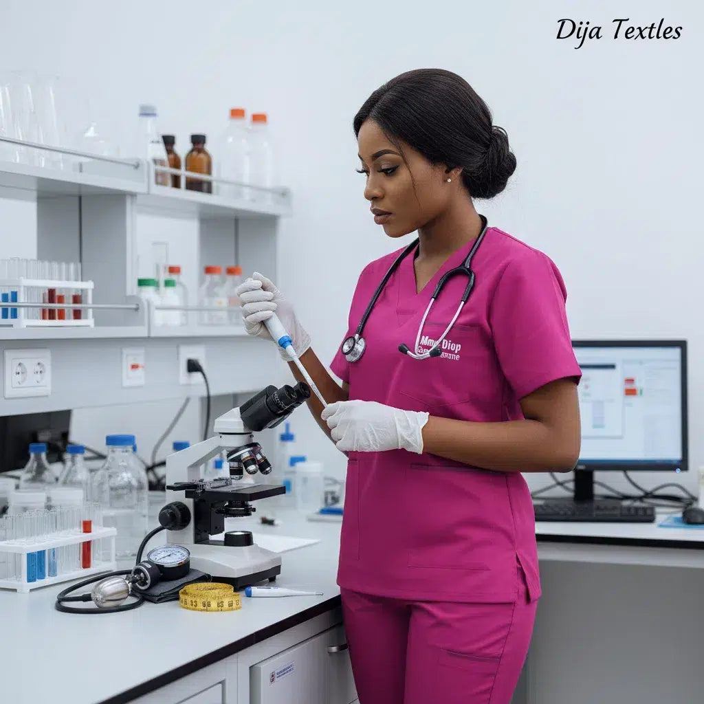 Blouse Médicale Dija Textiles Magenta - Confort Respirant