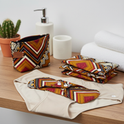 Kit de 6 serviettes hygiéniques réutilisables Nopalé en coton bio écoresponsable (