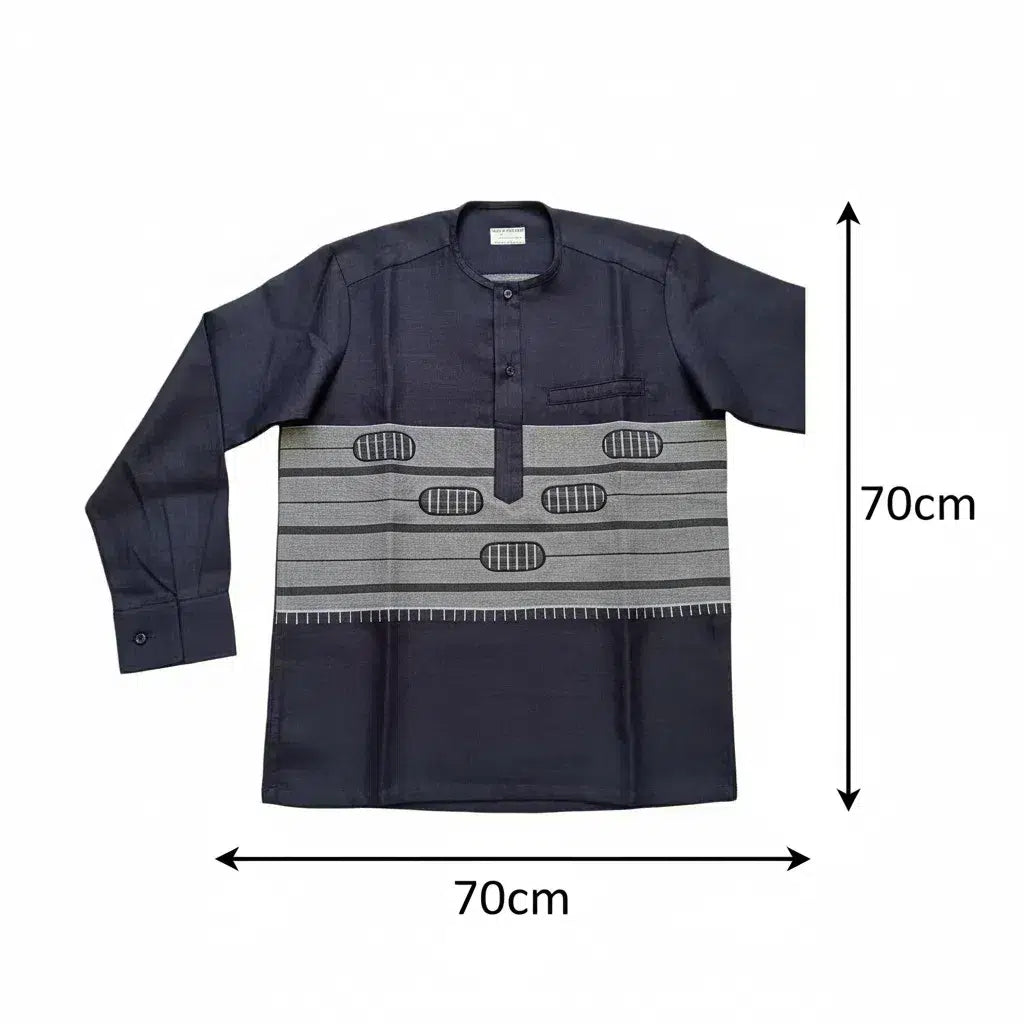 Chemise Homme Modernité Pagne Tissé Élégante