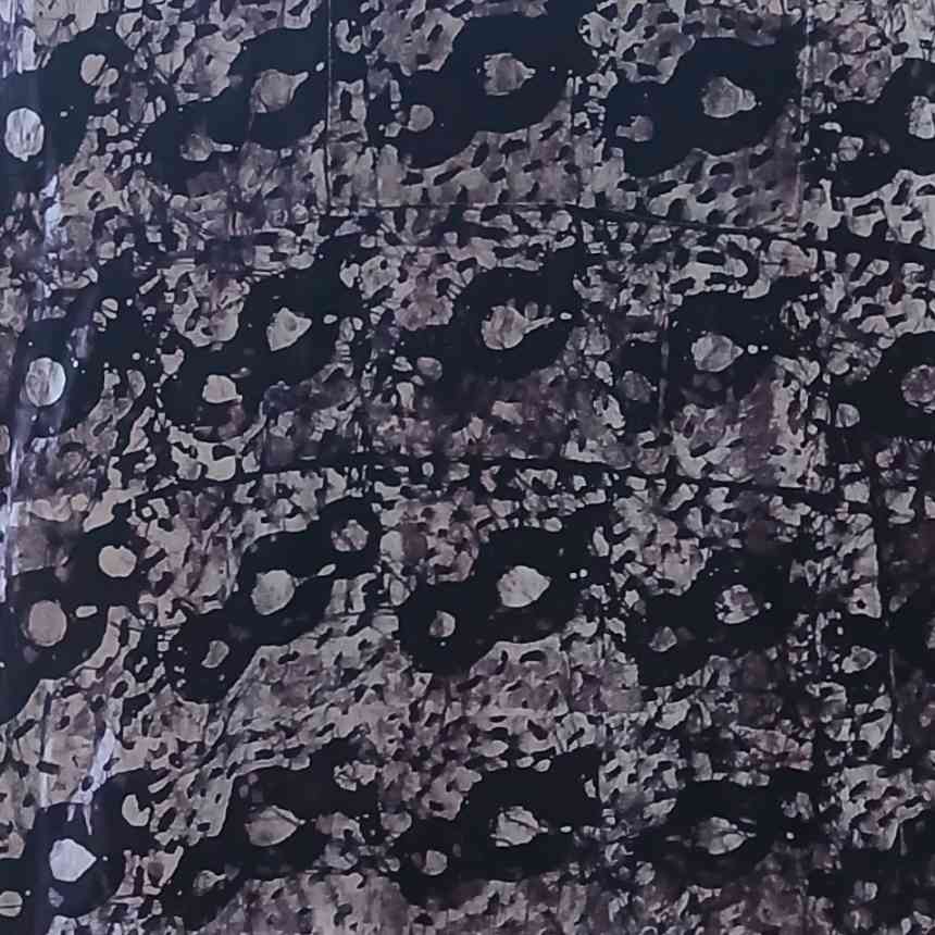 Robe batik femme ample coton noire blanche, été bohème grande taille