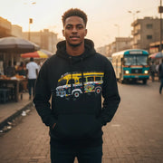 Sweat-shirt unisexe en coton noir