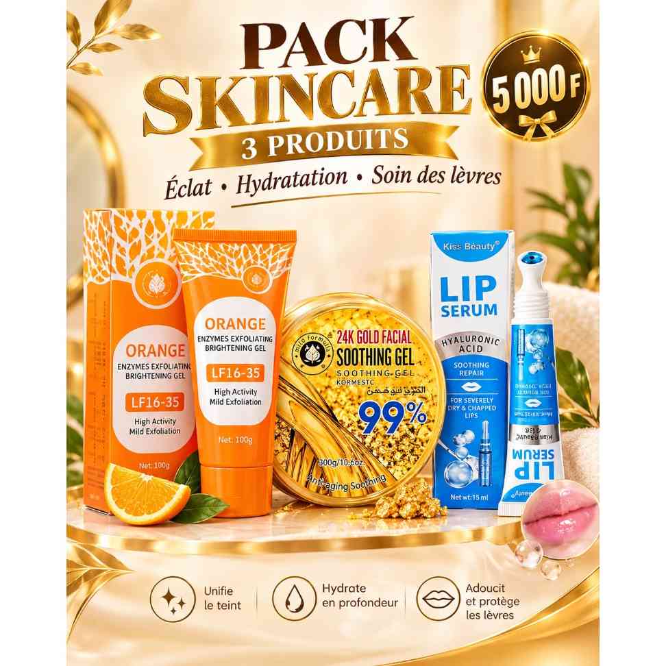 Pack soin visage efficace : routine beauté hydratante 3 produits