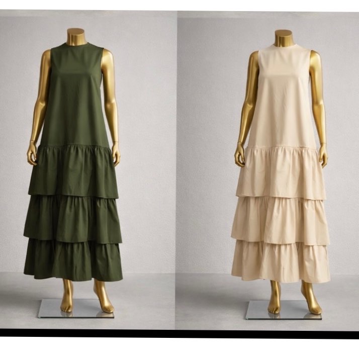 Robe été femme longue bohème chic fluide, sans manches coton, élégante