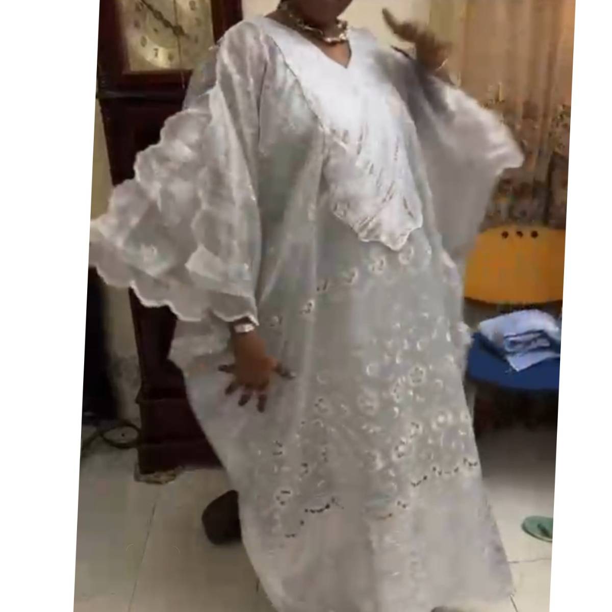 Robe femme organza élégante longue, ample et chic, multicolore, tailles XS-5XL
