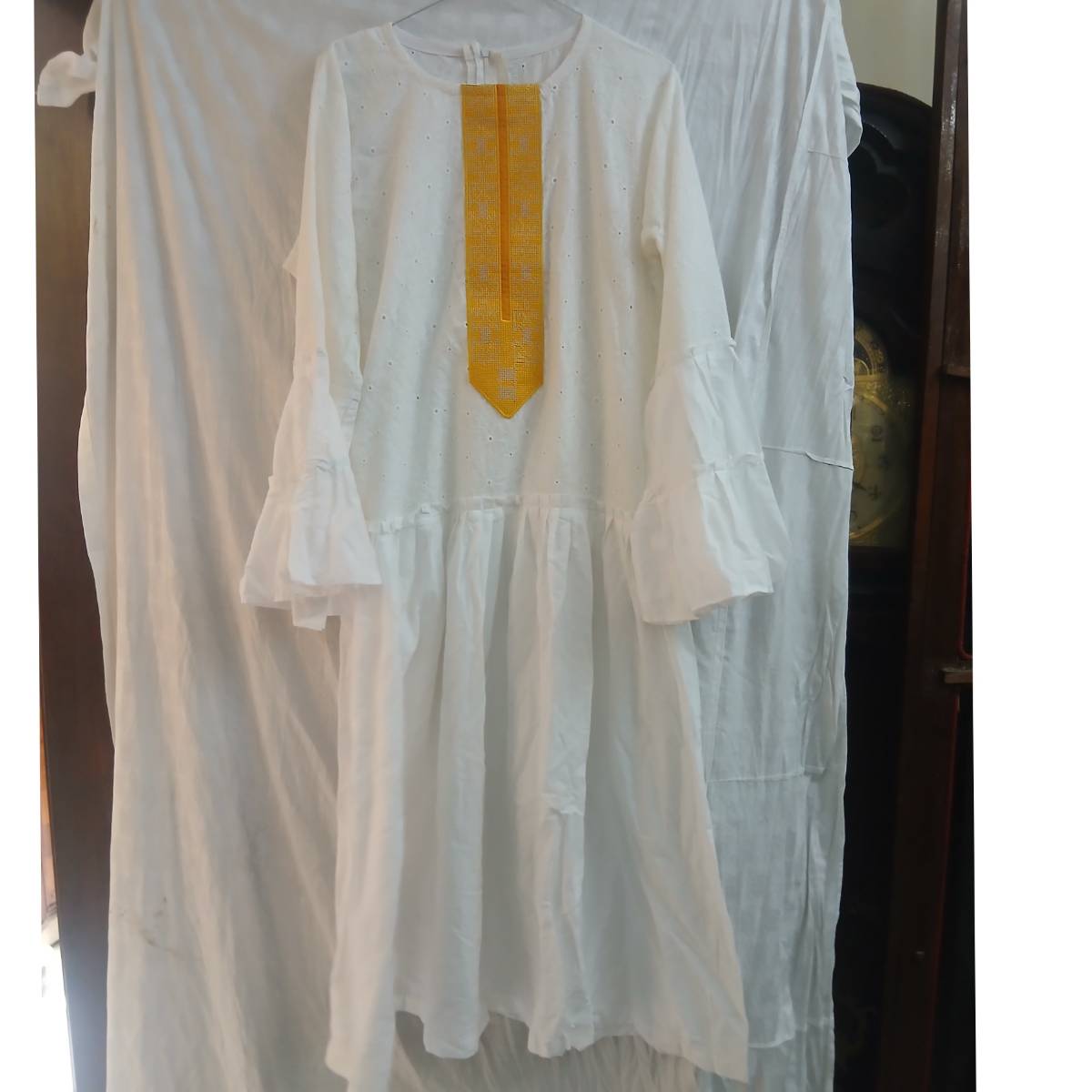 Ensemble femme coton bohème chic, robe élégante été grande taille