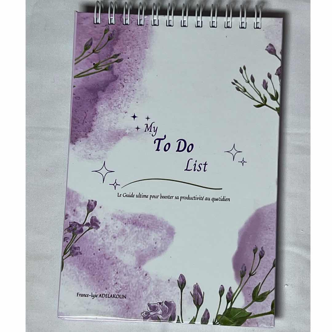 carnet to do list floral pour une organisation élégante et efficace