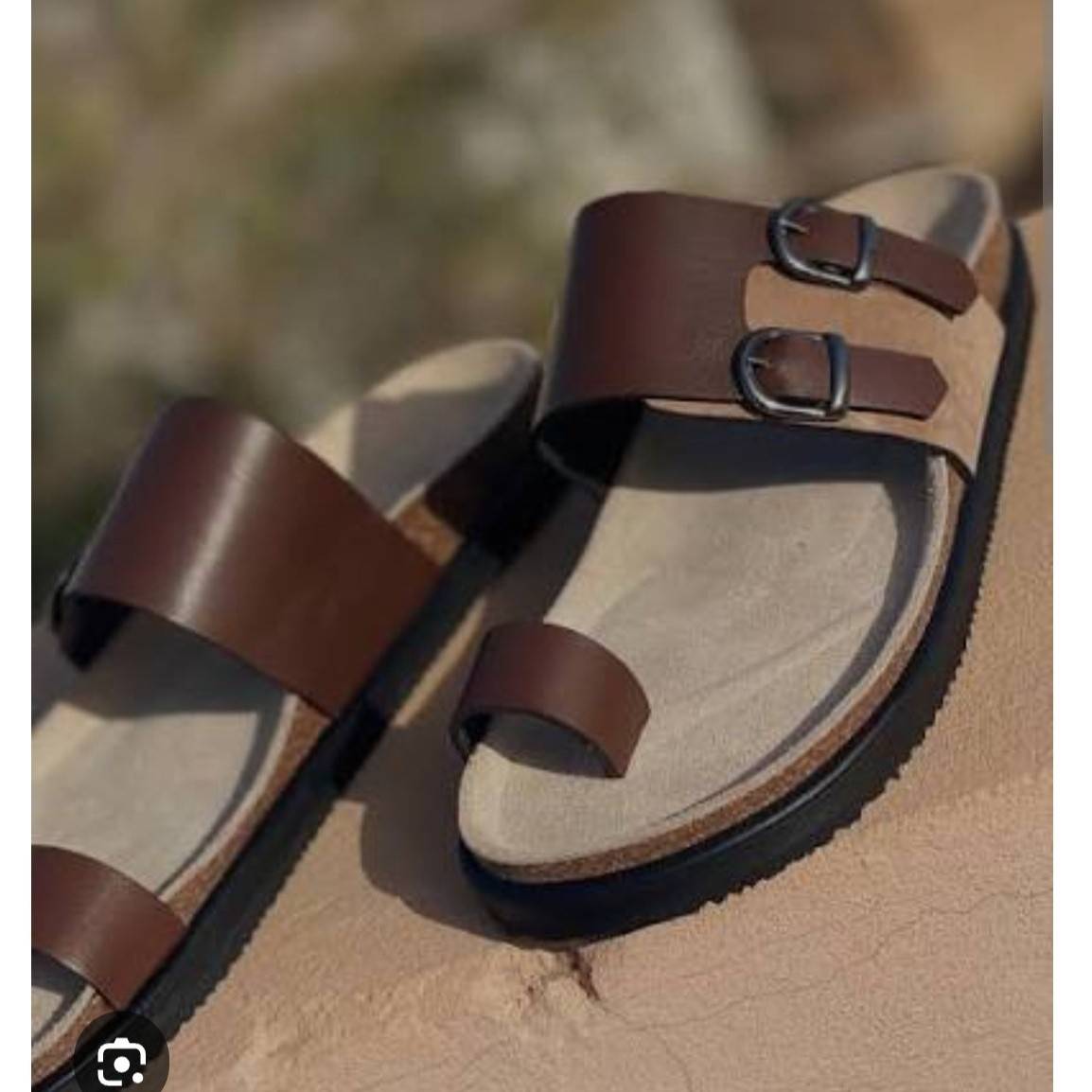 Sandale cuir homme confortable, style Birkenstock, robuste et élégante