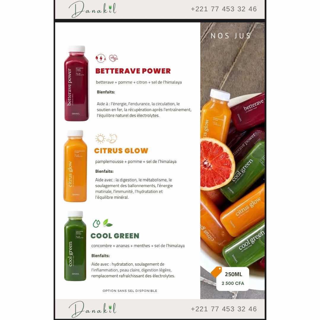 Jus de fruits COOL GREEN naturels pressé à froid (250 ml)