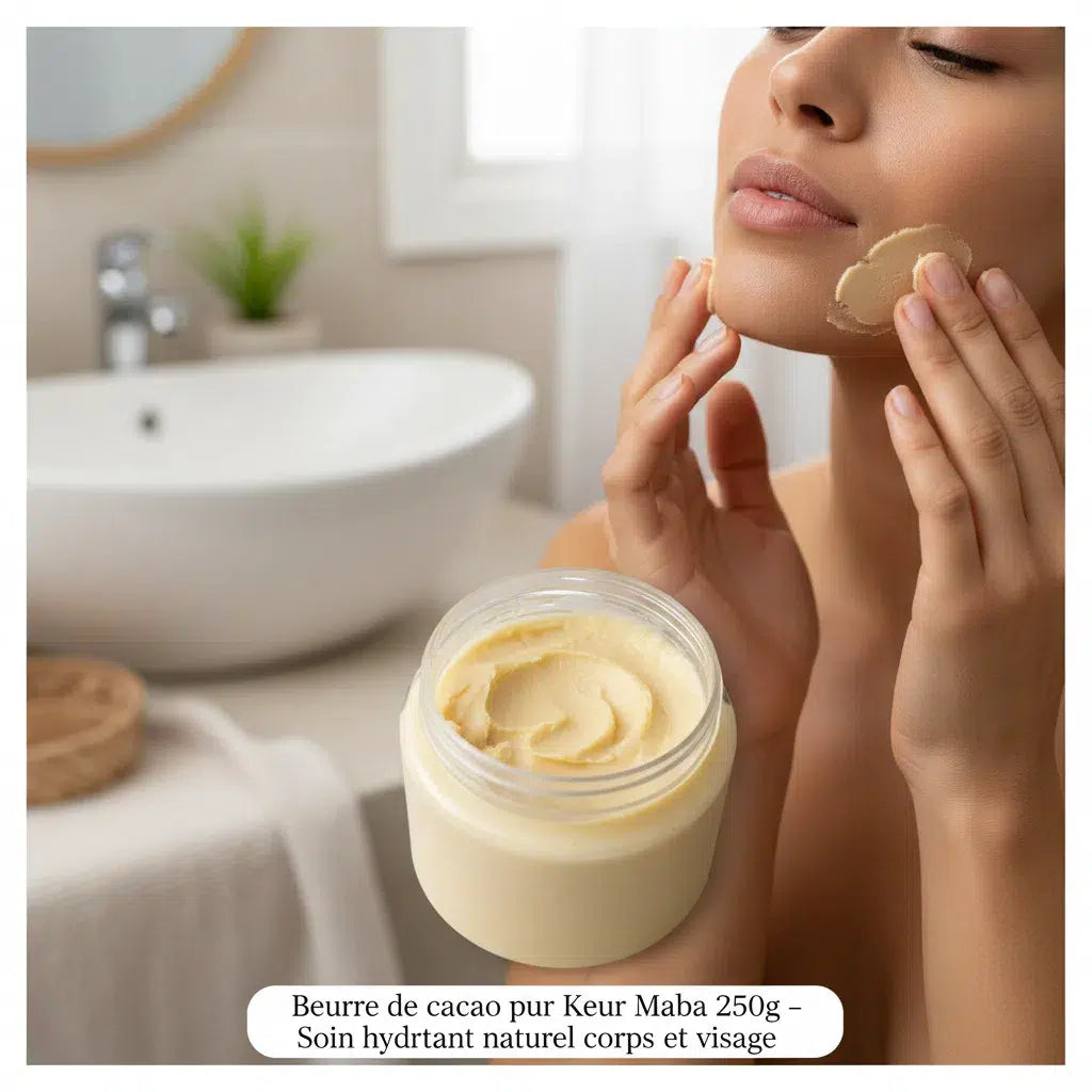 beurre de cacao pur Keur Maba soin hydratant premium 250g