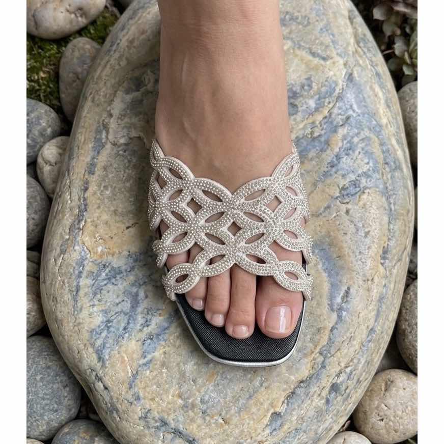 Sandales Femme Rhinestones Élégantes - Confort et Éclat
