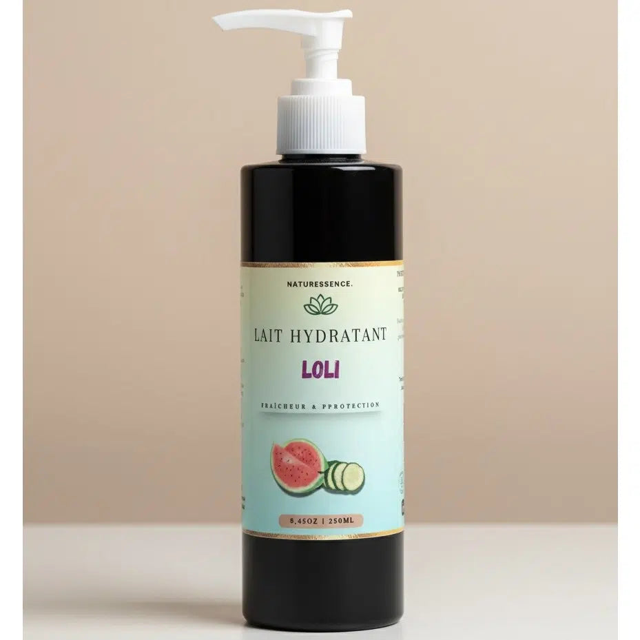 Lait hydratant corps frais Pastèque &amp; Karité – Soin naturel peau sèche 250ml