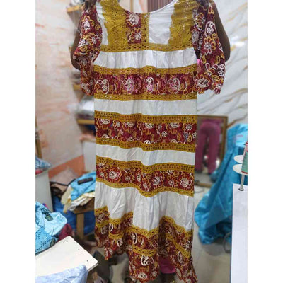 Robe bazin et dentelle