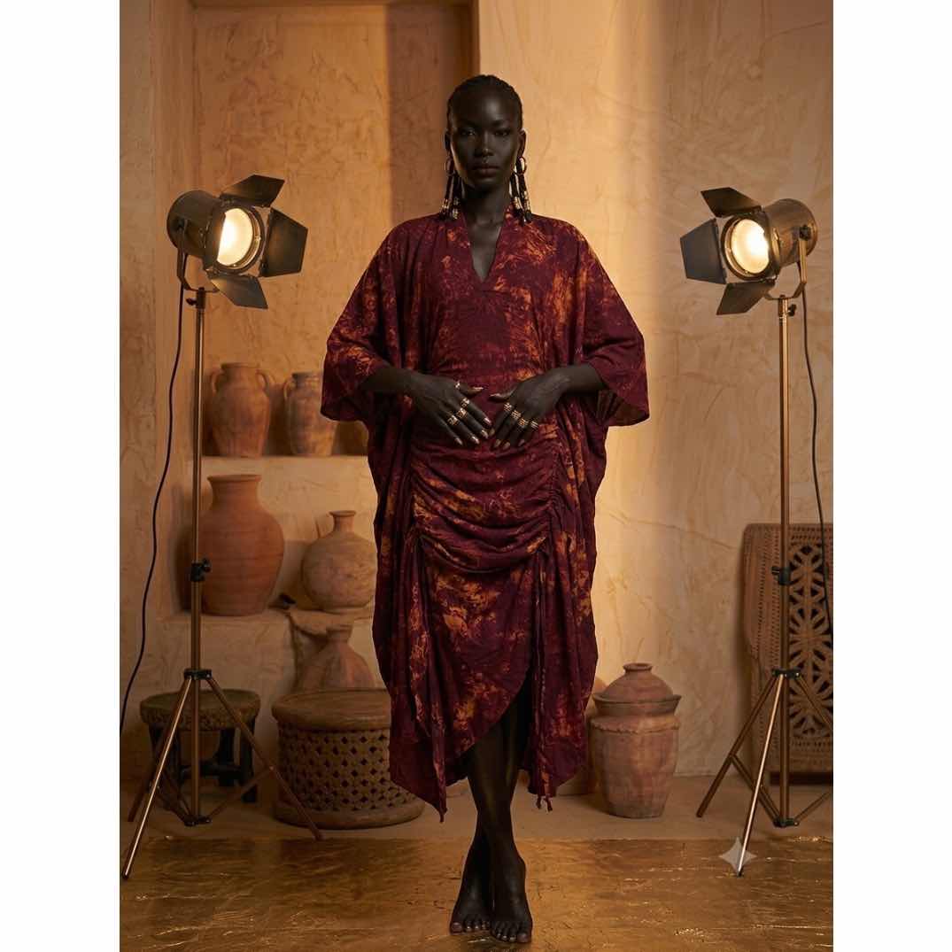 Robe été femme rouge chic et légère