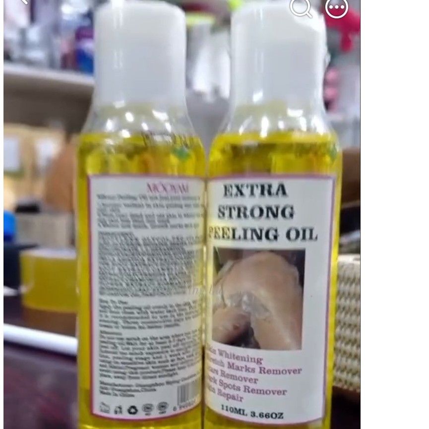 Huile peeling extra forte anti vergetures, blanchissante et exfoliante corps