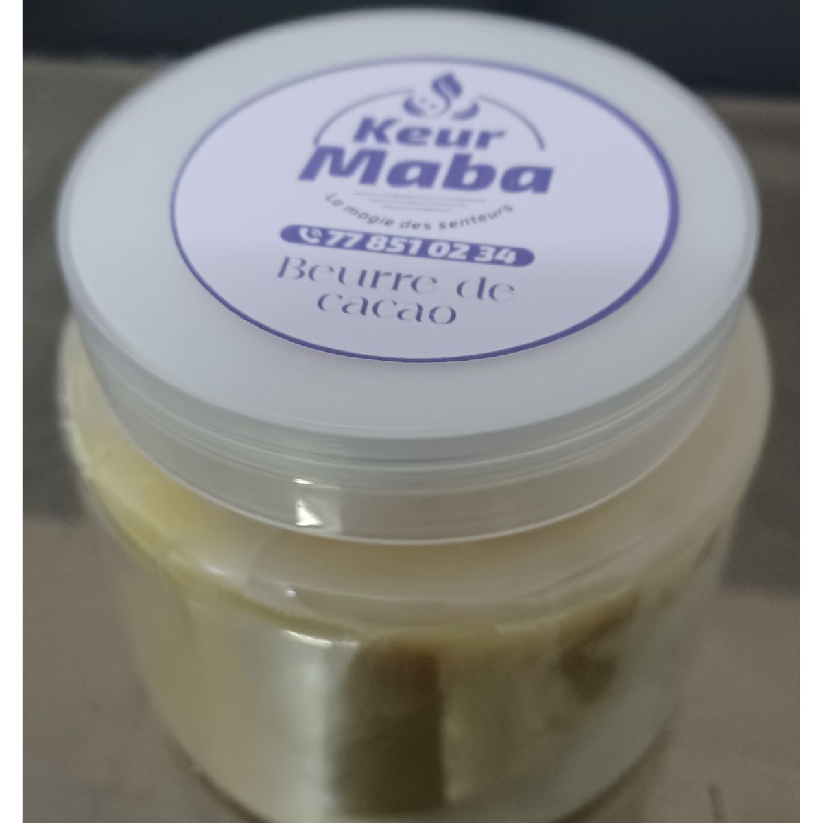beurre de cacao pur Keur Maba soin hydratant premium 250g