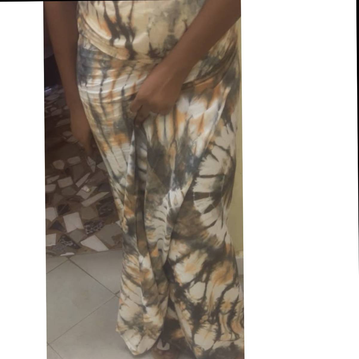 Ensemble femme haut et pagne en coton