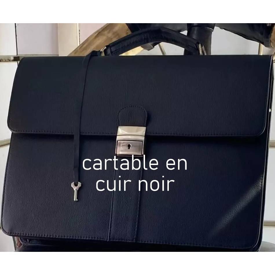 Sac en cuir pour ordinateur élégant homme et femme, marron beige ou noir