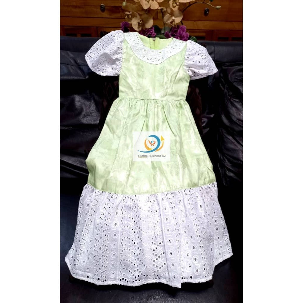 Robe cérémonie fille 3 ans verte