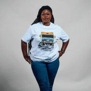 Tshirt graphique exclusif avec illustration peinte à la main