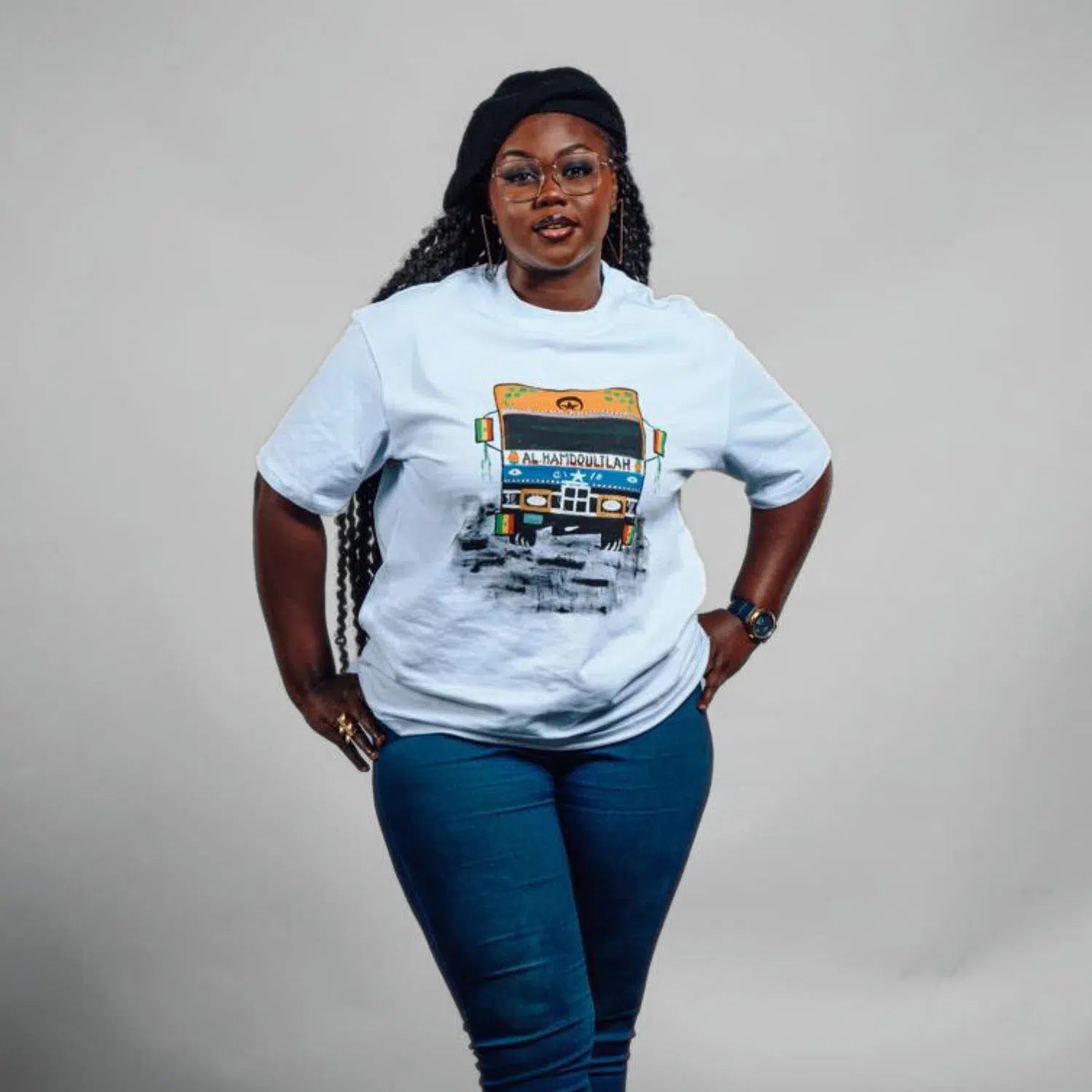 Tshirt graphique exclusif avec illustration peinte à la main