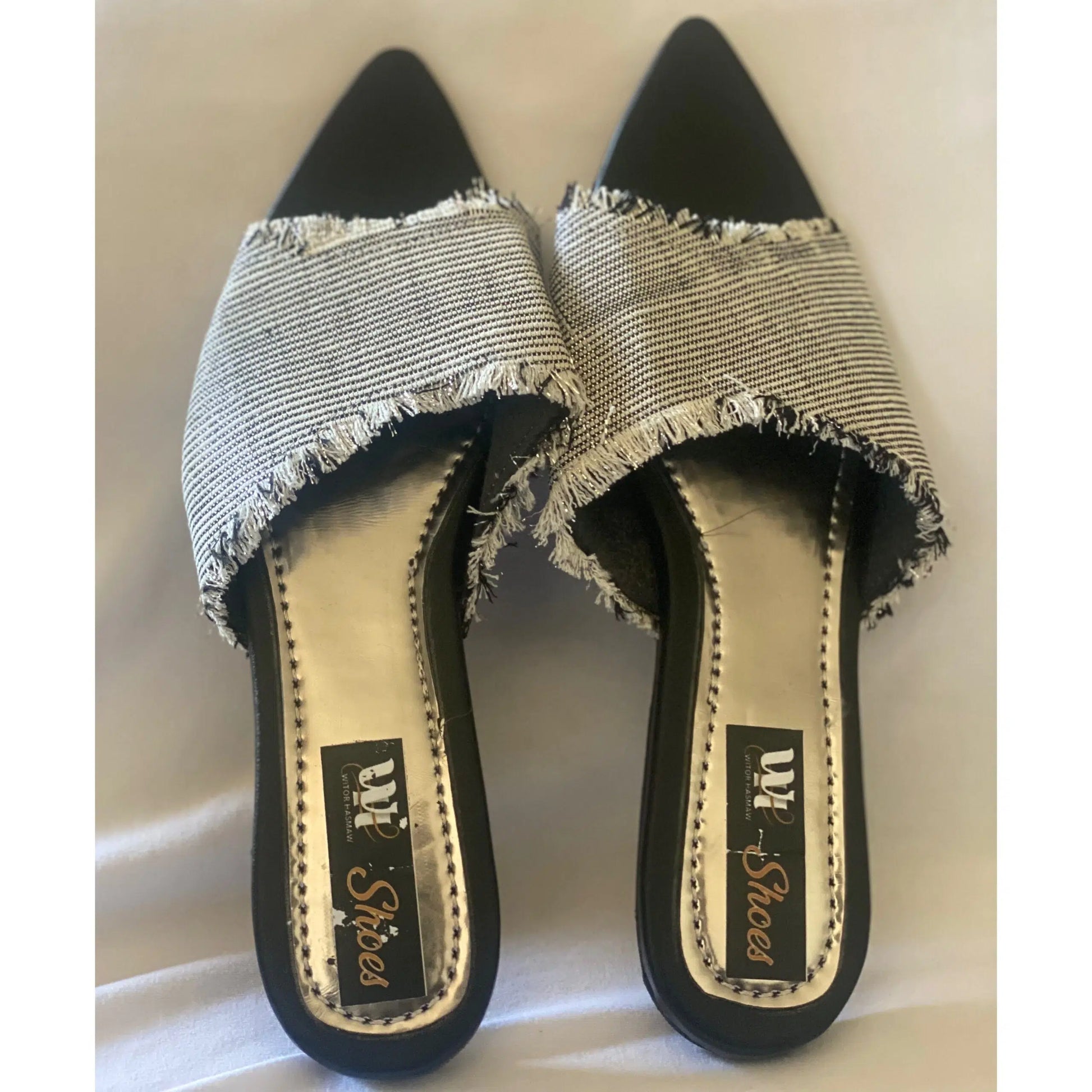 Sandale femme pagne tissé noir – chaussure plate élégante et confortable