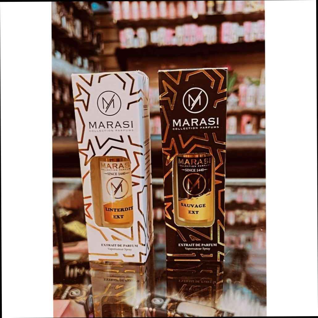 Parfum Marasi élégant 30ml ou 50ml, longue tenue, femme et homme, spray premium