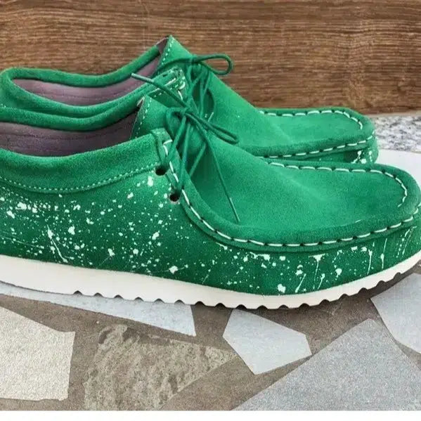 Chaussures homme style WANNABE en bleu fait main