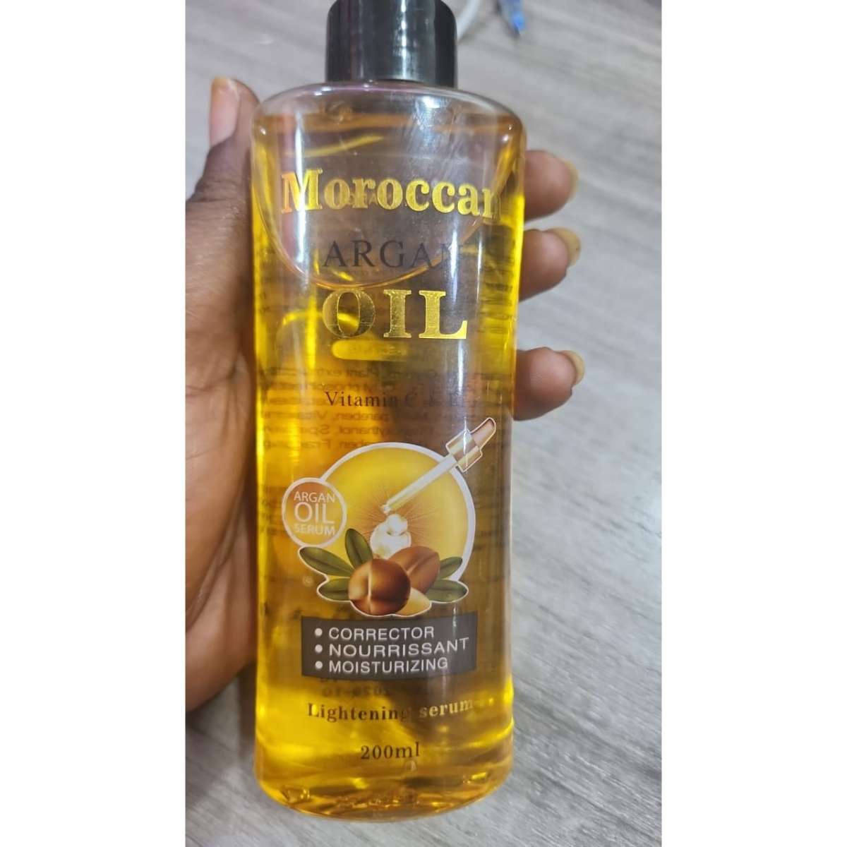 Huile  eclaircissant visage et corps 200ml, anti tache rebelle et vergeture