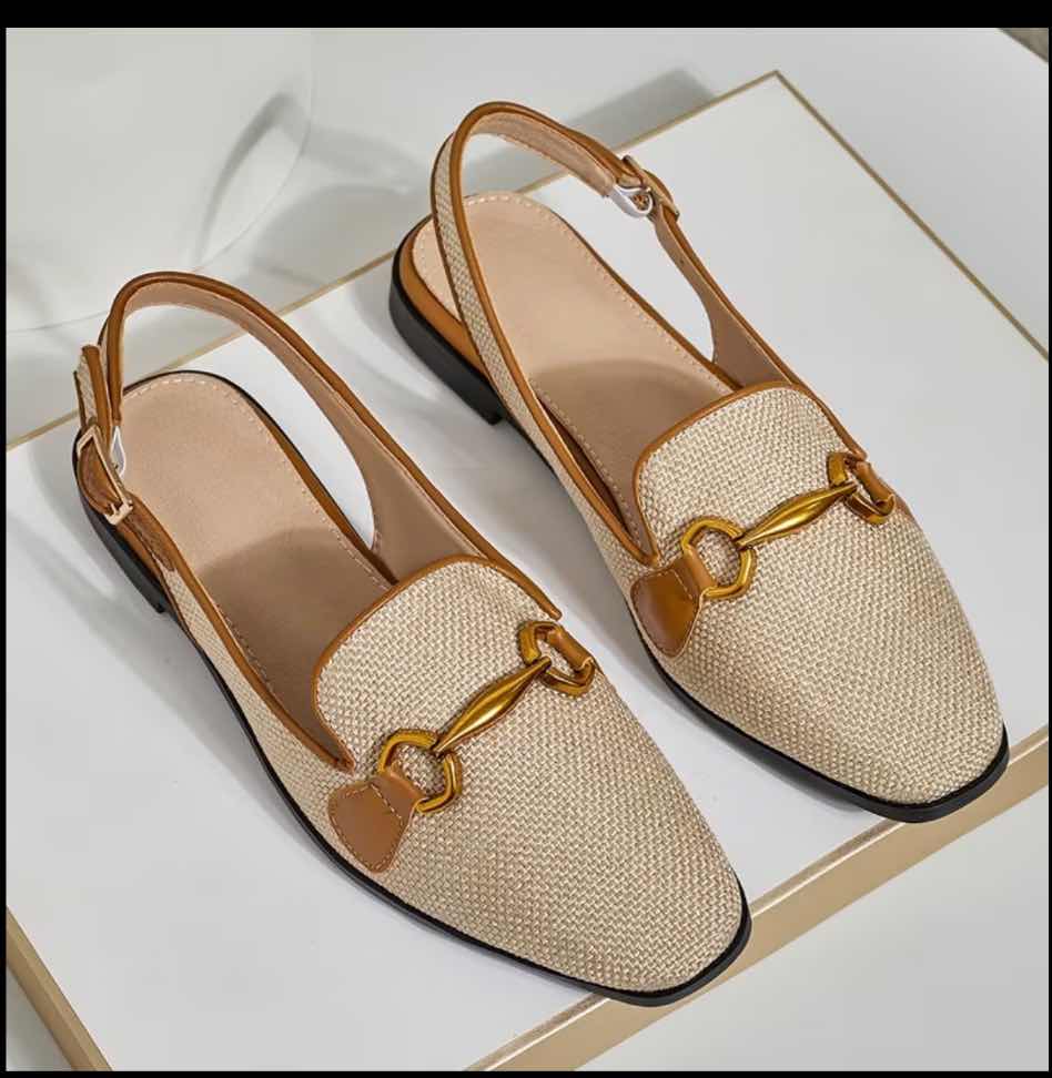 Chaussure femme orthopédique confort denim cuir, élégante et réglable