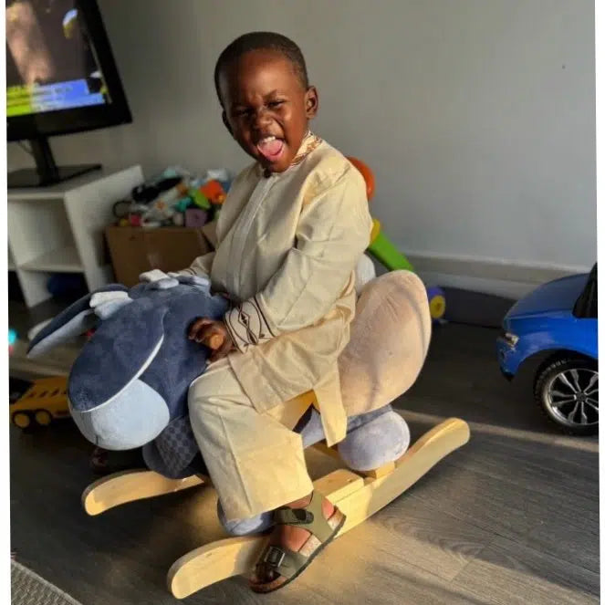 Ensemble lin enfant garçon brodé