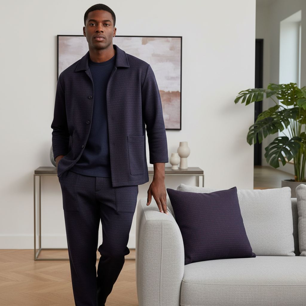 Ensemble veste 3/4 homme rouge élégant, pantalon 4 poches style africain