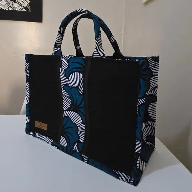 Sac Écologique Élégant avec Motifs Africains - Chic et Durable
