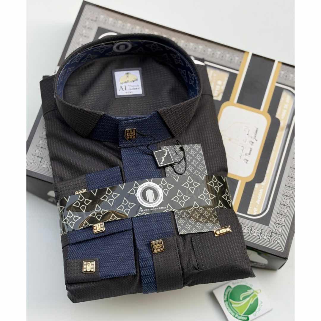Thobe homme moderne coupe droite – Dialaba daffah élégant et confortable